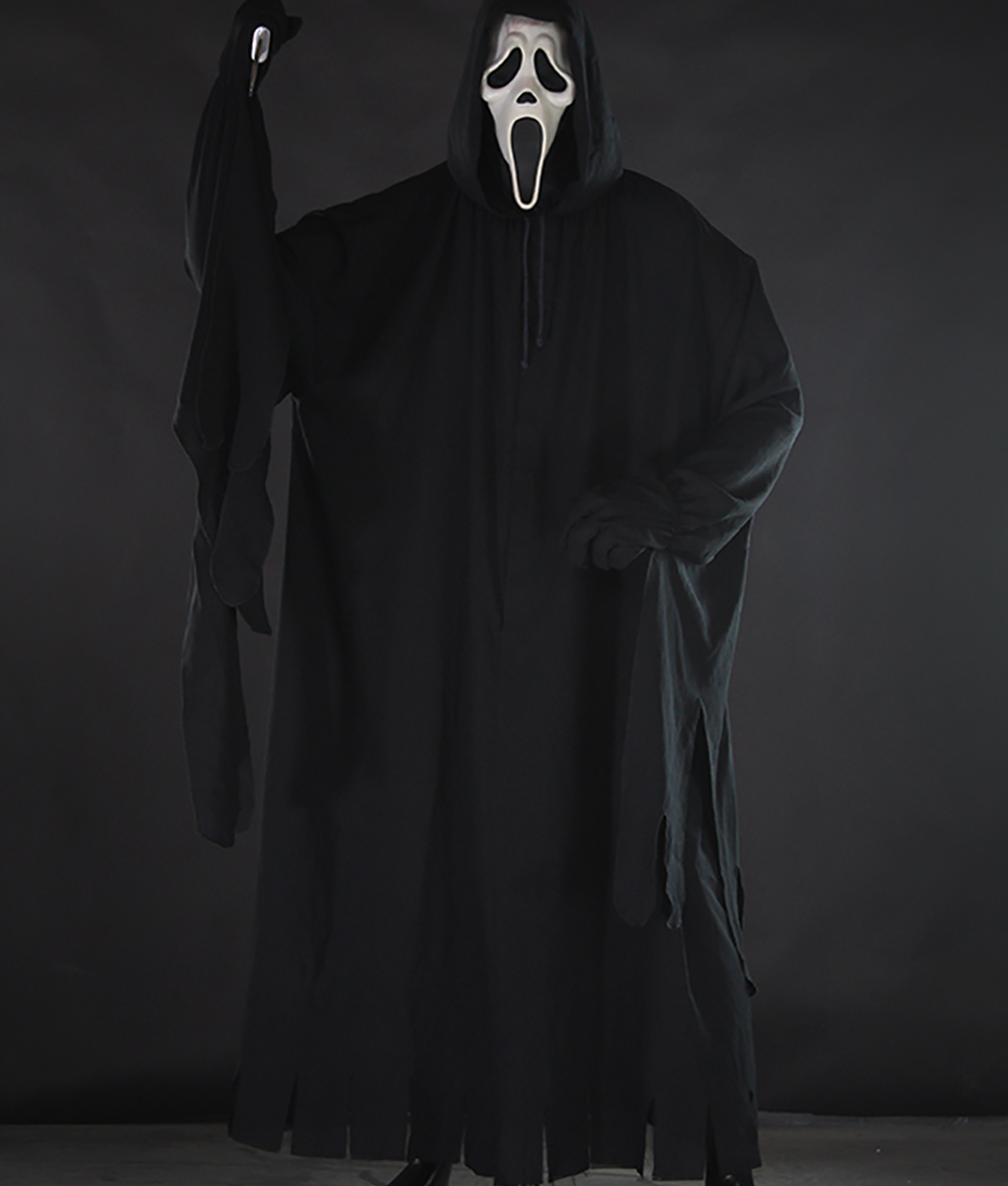 Ghost Hooded Black Costume