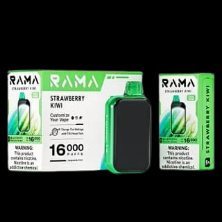 Strawberry Kiwi – Rama 16000 Puffs | All Flavors Available