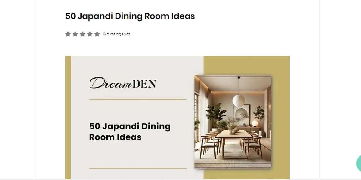 Japandi dining room idea