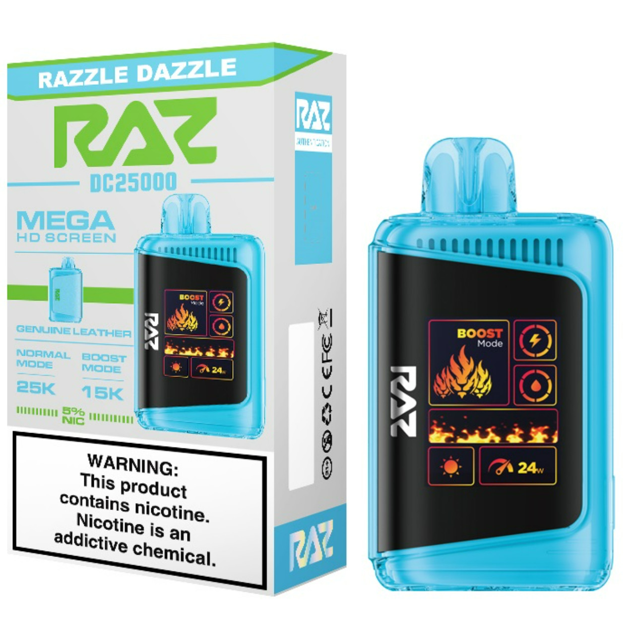 Razzle Dazzle RAZ Vape DC25000 Flavor