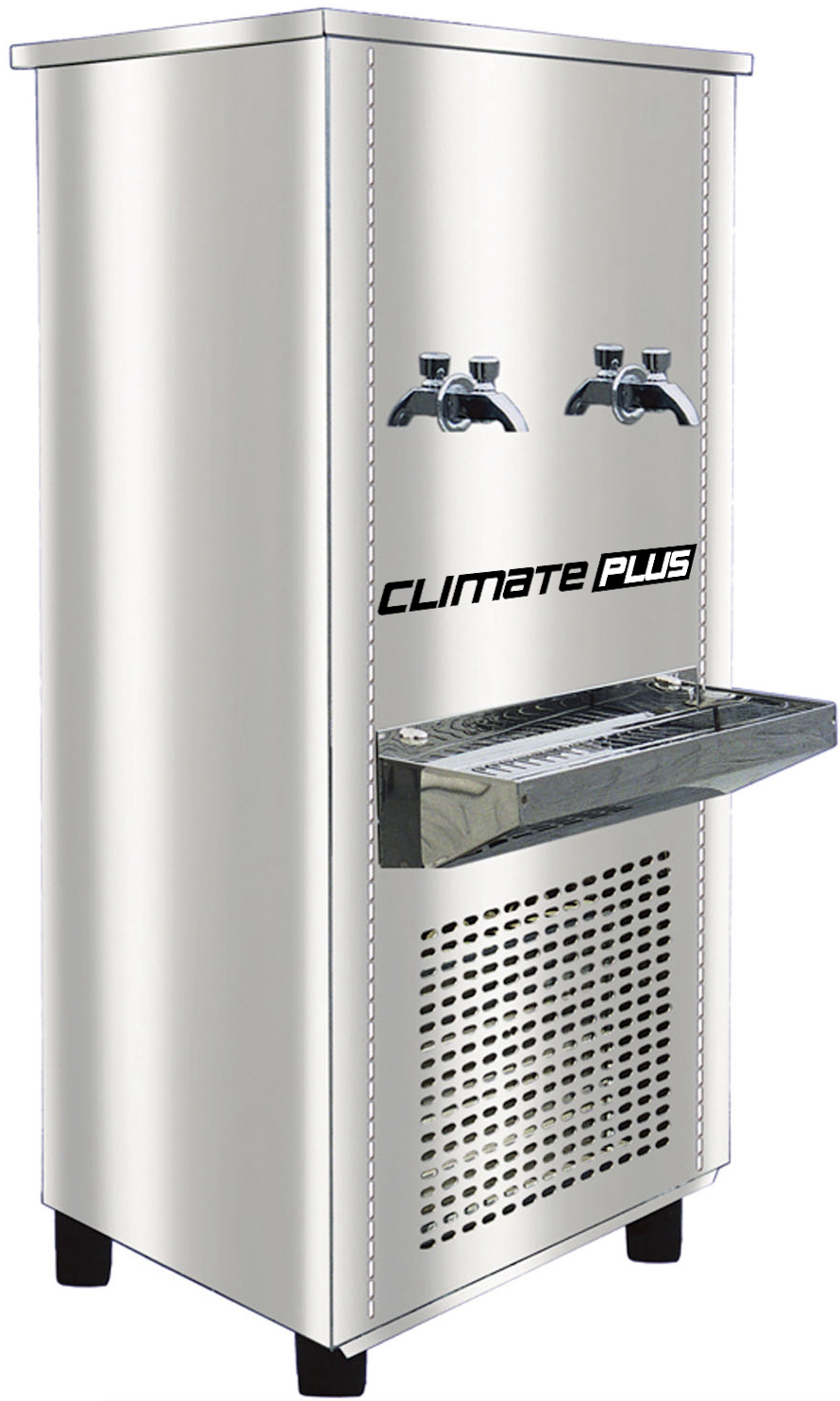 Stainless 2 Tap water cooler /dispenser - Climate Plus