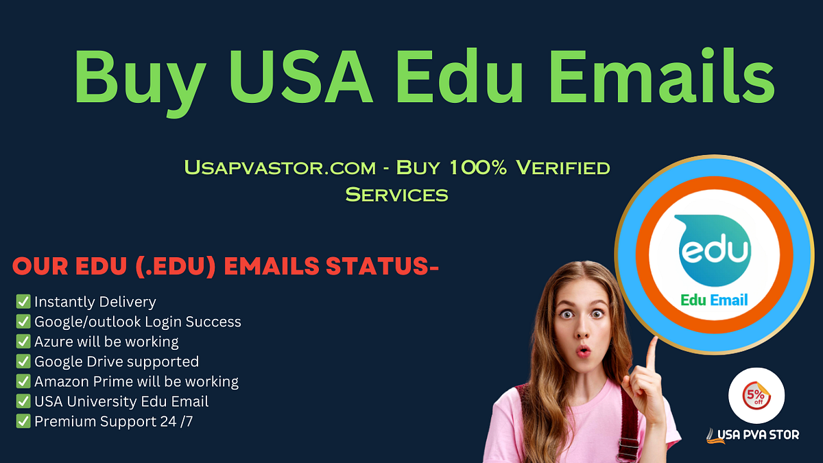 Top Website Buy Edu Emails address to access Amazon Prime, Office 365, and Unidays | by Buy Gmail Accounts USA PVA STOR | Aug, 2024 | Medium