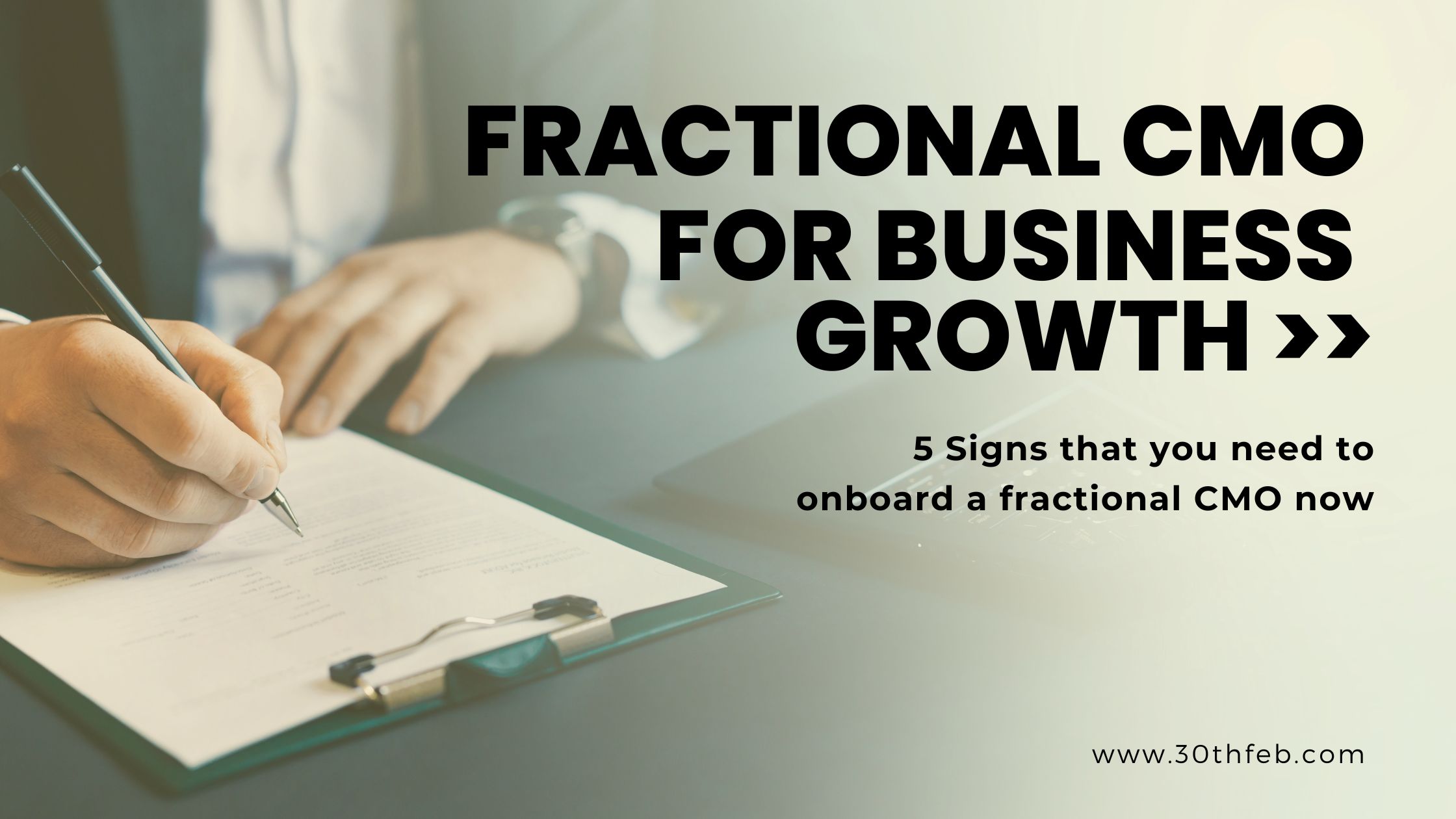 5 Signs You Need a Fractional CMO for Business Growth