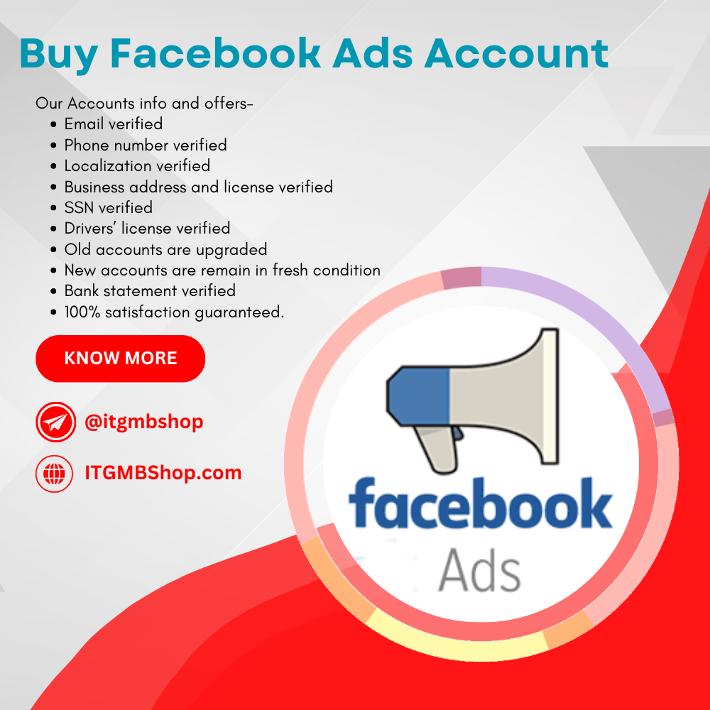 Buy Facebook Ads Account/Verified Facebook Business Manager