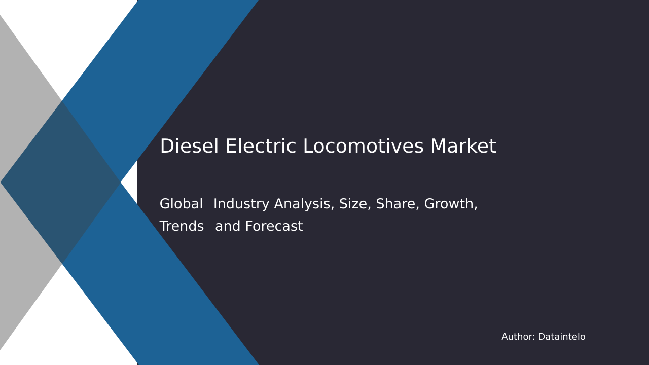 Diesel Electric Locomotives Market Research Report 2032