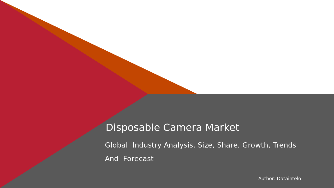 Disposable Camera Market Research Report 2032