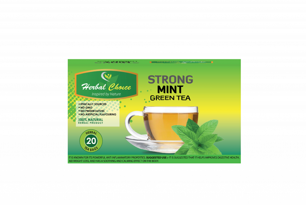 Buy Strong Mint Organic Green Tea for Health Benefits