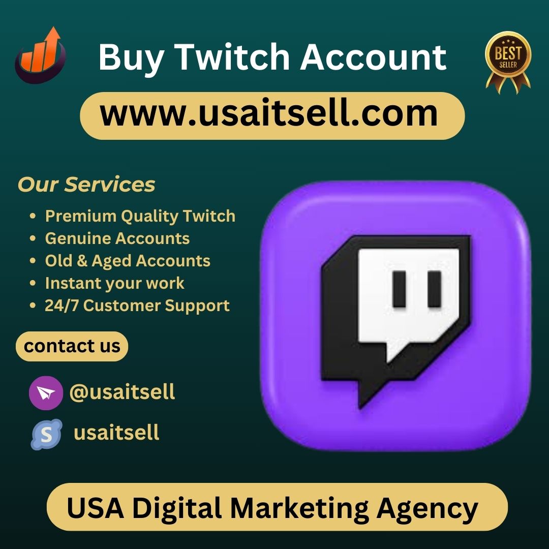 Buy Twitch Account- USAITSell offers 100% email and phone verified accounts