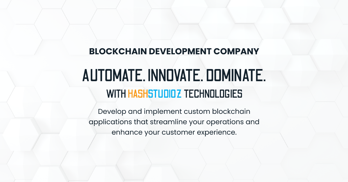 Blockchain Development Company | Blockchain App Development & Consulting Services in India | HashStudioz Technologies