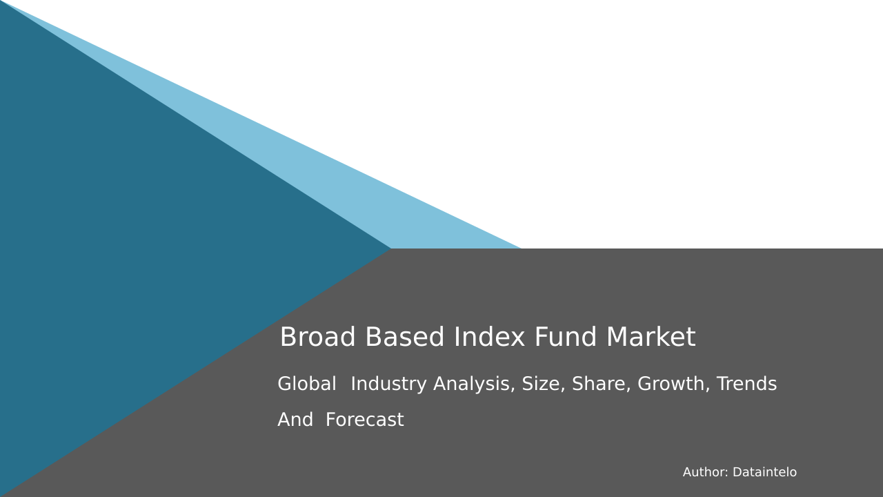 Enquiry Before Buying of Broad Based Index Fund Market Research Report 2032